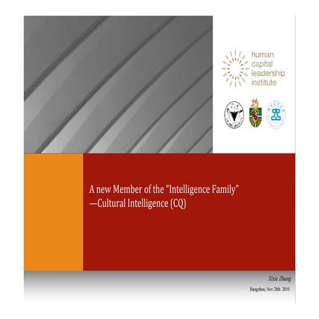 Cultural intelligence