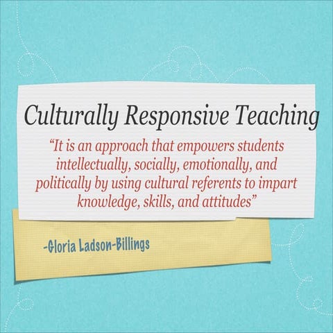 Culturally Responsive Teaching