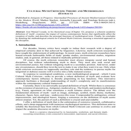 Cultural Myth Criticism - Theory and Methodology - Extract.pdf
