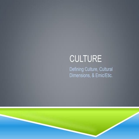 Culture Powerpoint