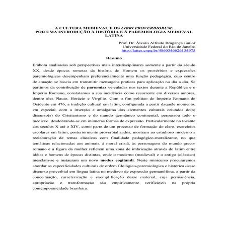 Cultura medieval álvaro