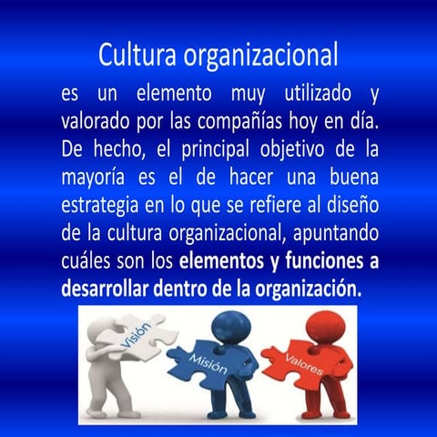 Cultura organizacional