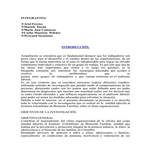 Cultura organizacion icbf