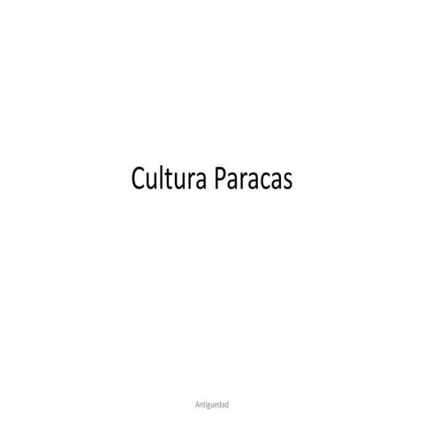 Cultura paracas