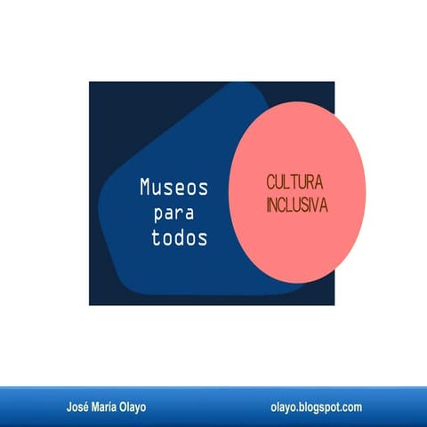 Cultura para todos. Museos accesibles.