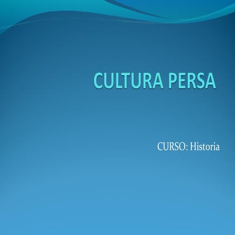 Cultura persa