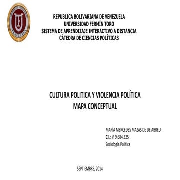 Cultura política y violencia política maría mazas