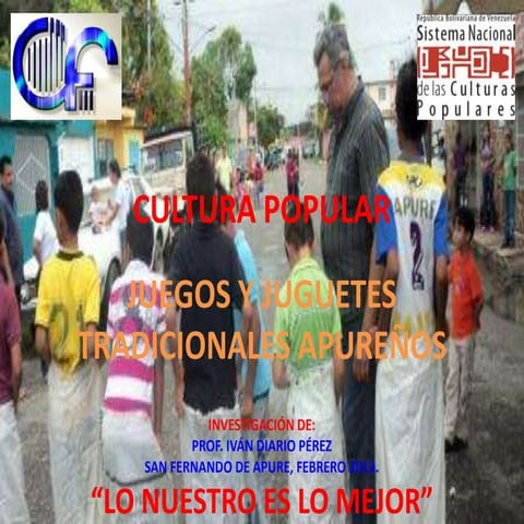 Cultura popular juegos tradicionales.-