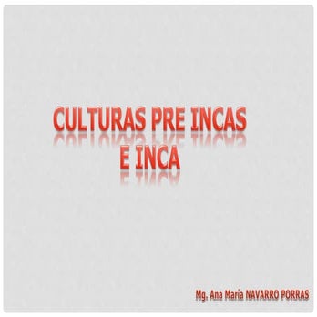 Culturas preincas