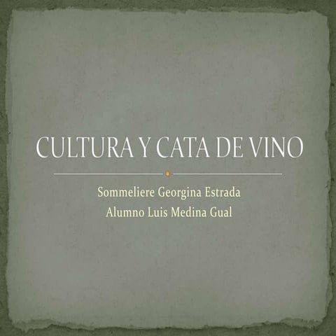 Cultura y cata de vino