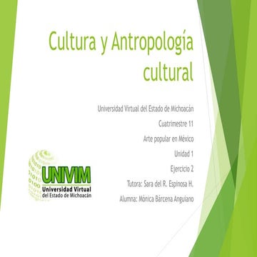 Cultura y cultura antropológica