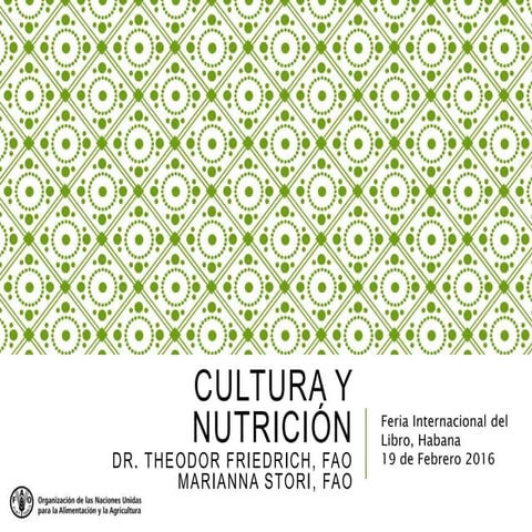 Cultura y nutrición 
