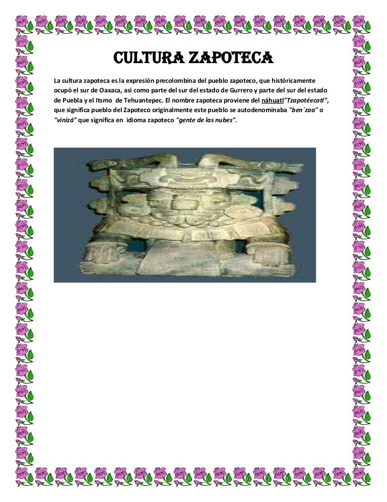 Cultura zapoteca