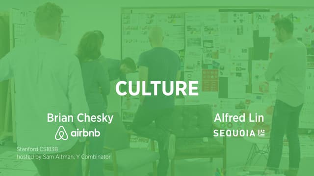 Y Combinator Startup Class #10 : Company Culture and Building a Team