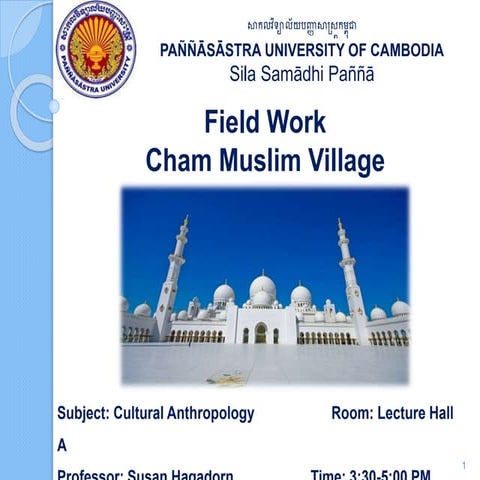 Culture - Cham People in Cambodia , Cham Culture Presentation.