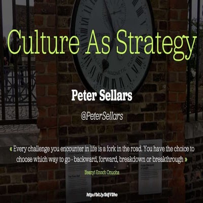 Culture As Strategy - DevOpsDays NZ 2016
