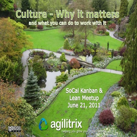 Culture - Why it matters and what you can do to work with it