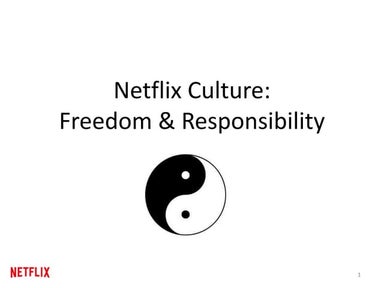 NETFLIX: Cultura de Responsabilidad y Libertad