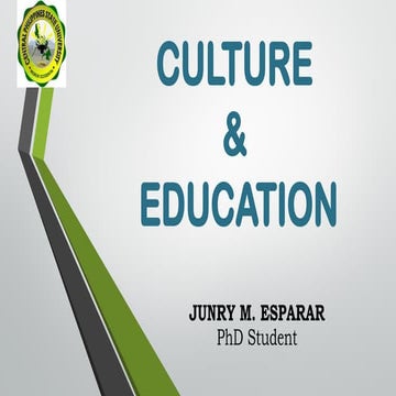 Culture and education pdf