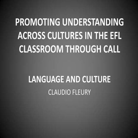 LANGUAGE AND CULTURE