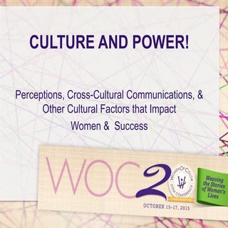 Culture and Power!Perceptions, Cros...