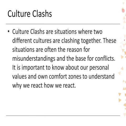 Culture clashs