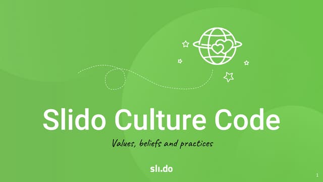 Slido Culture Code