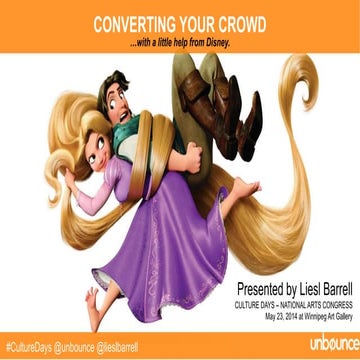 Converting Your Crowd for Culture Days, National Arts Congress