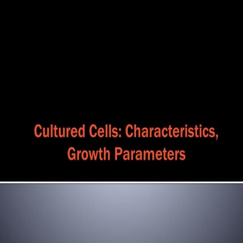 Cultured cells