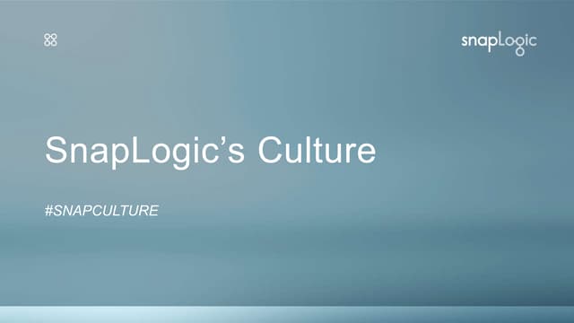 SnapLogic Culture Deck