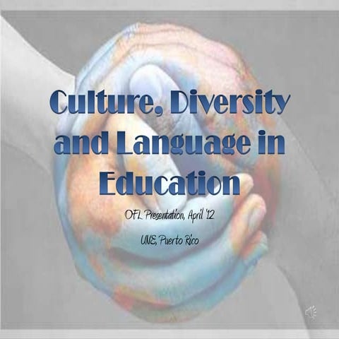 Culture, diversity and language in education music