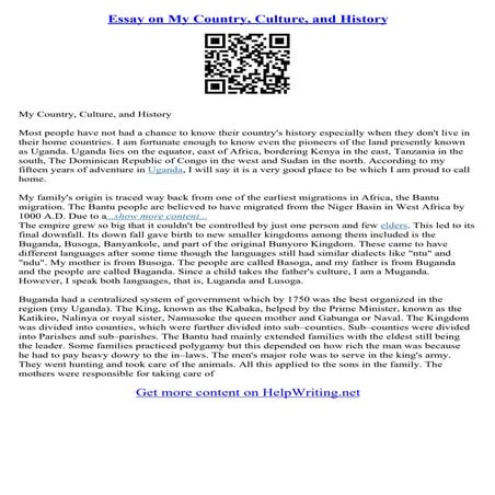 Culture Essay Topics | PDF