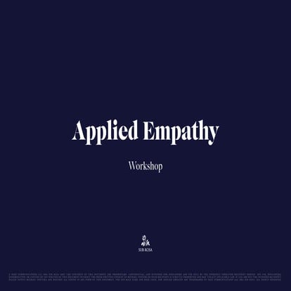 Culture First: Day 3, Applied Empathy 