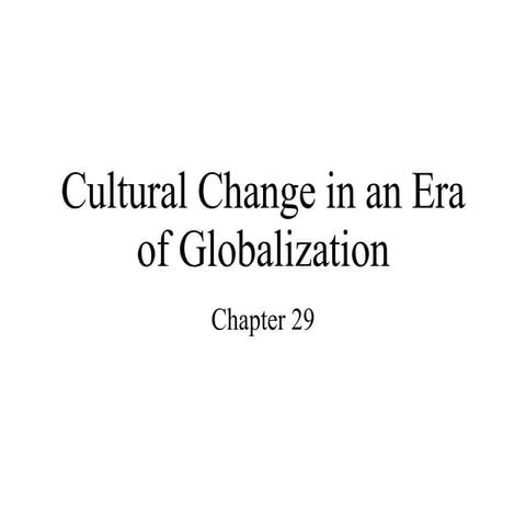 Culture Globalization