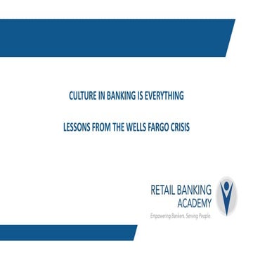 Culture in banking is everything