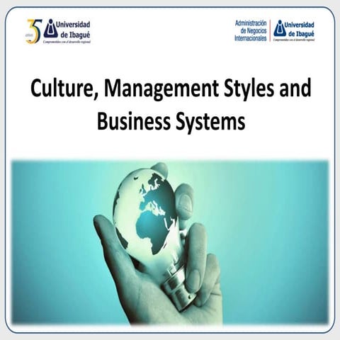 Culture, management styles and business systems