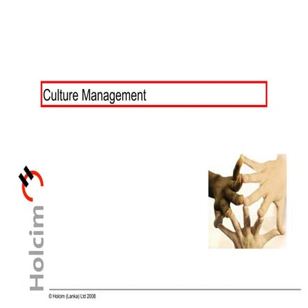 Culture management distribution