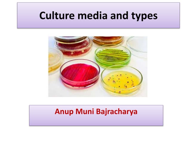 Culture media and types