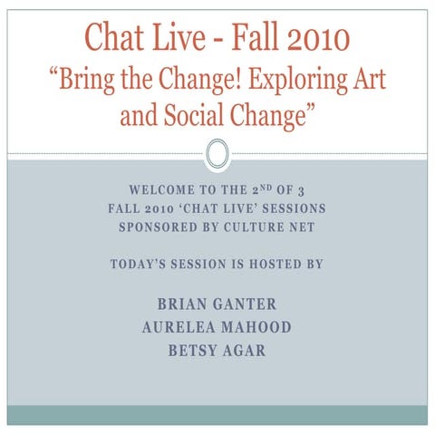 Culture net chat live   session 2