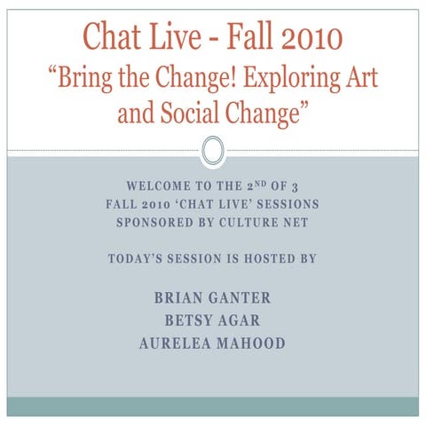 Culture net chat live   session 2