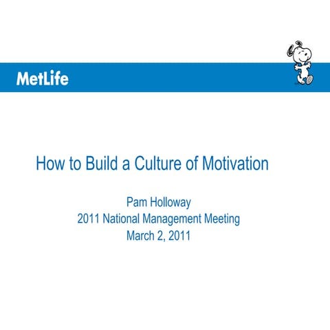 How to build a culture of motivation