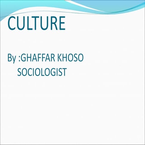 CULTURE PPT