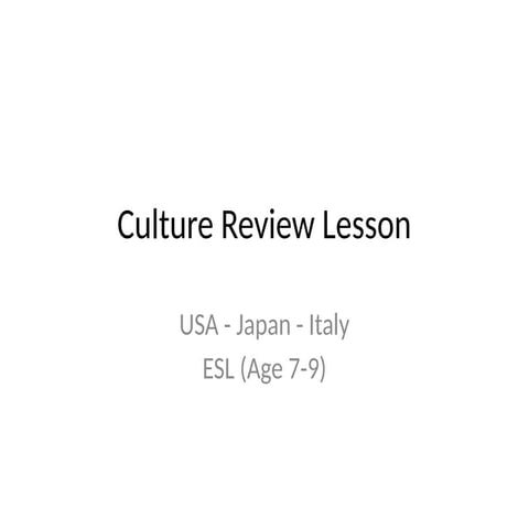 Culture_Review_Visual_Slides for education | PPTX