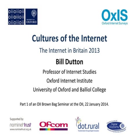 Cultures of the Internet 2014