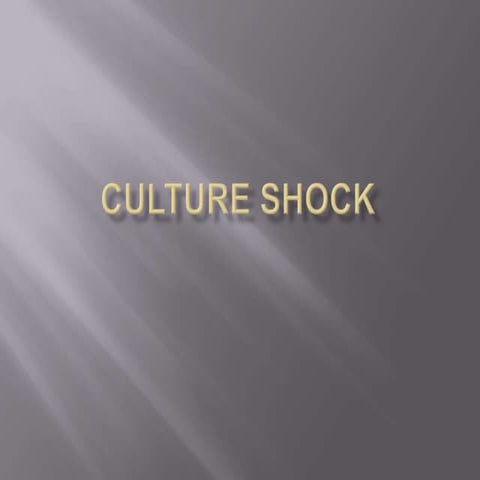 Culture shock