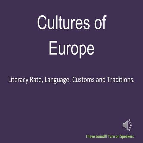 Cultures in europe
