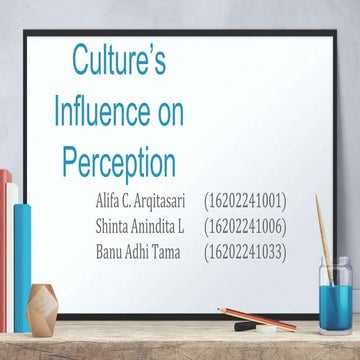 Culture's Influence on Perception