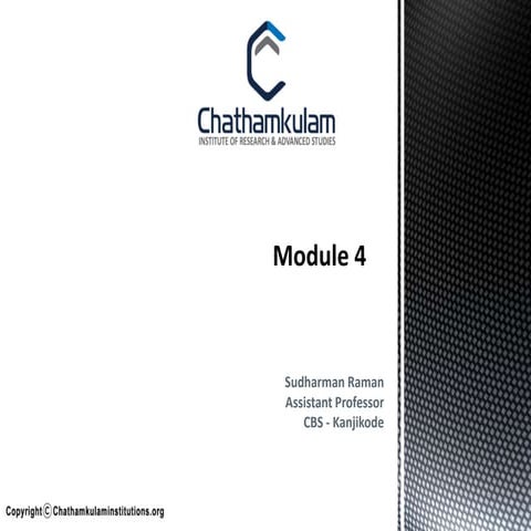 Cu mba operation managment module 4 calicut university