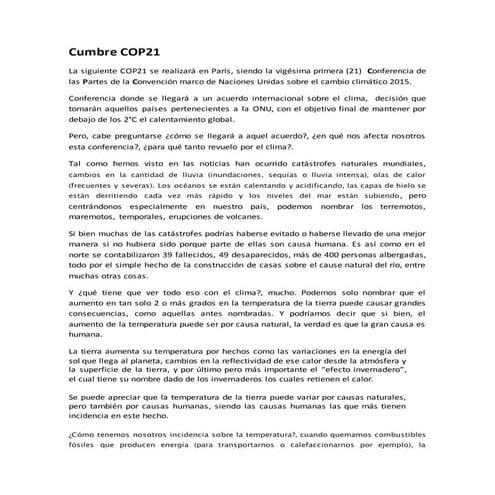 Cumbre cop21