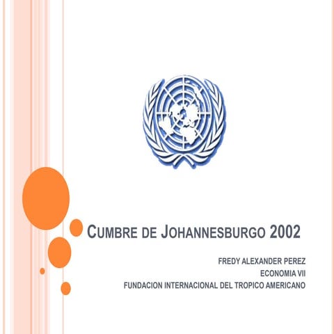 Cumbre De Johannesburgo 2002